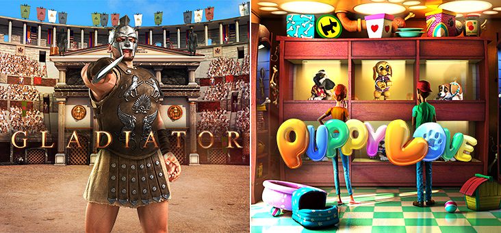 BetsoftGaming Announces Launch of 3 New Game Titles – Gladiator ToGo™ Puppy Love and Puppy Love ToGo™
