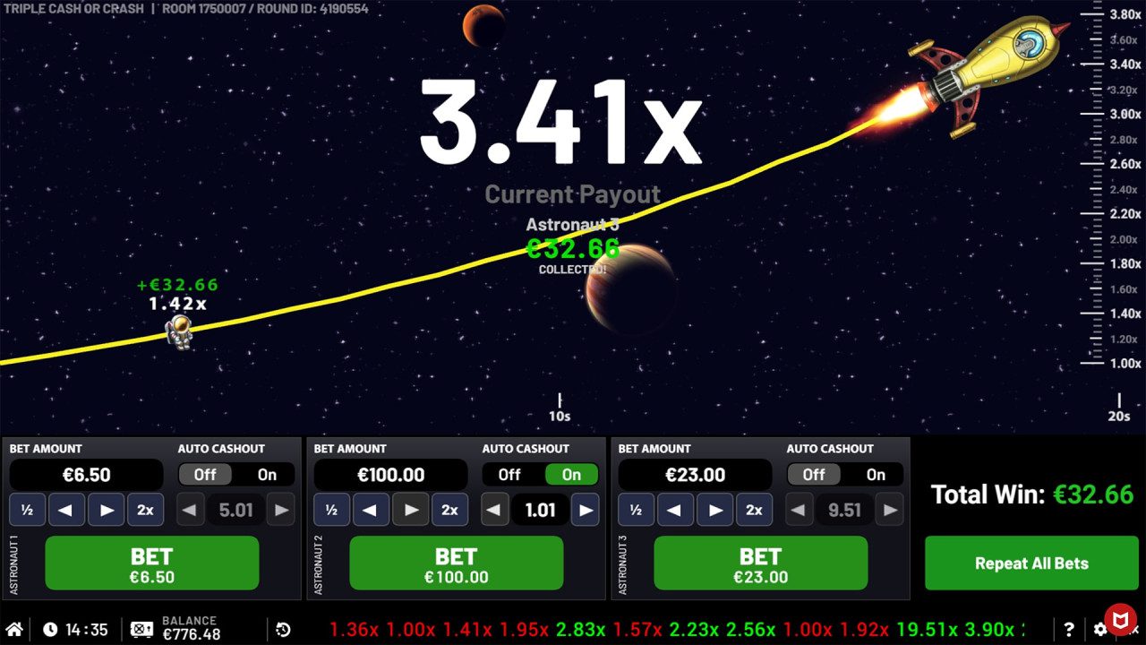 Triple Cash Or Crash