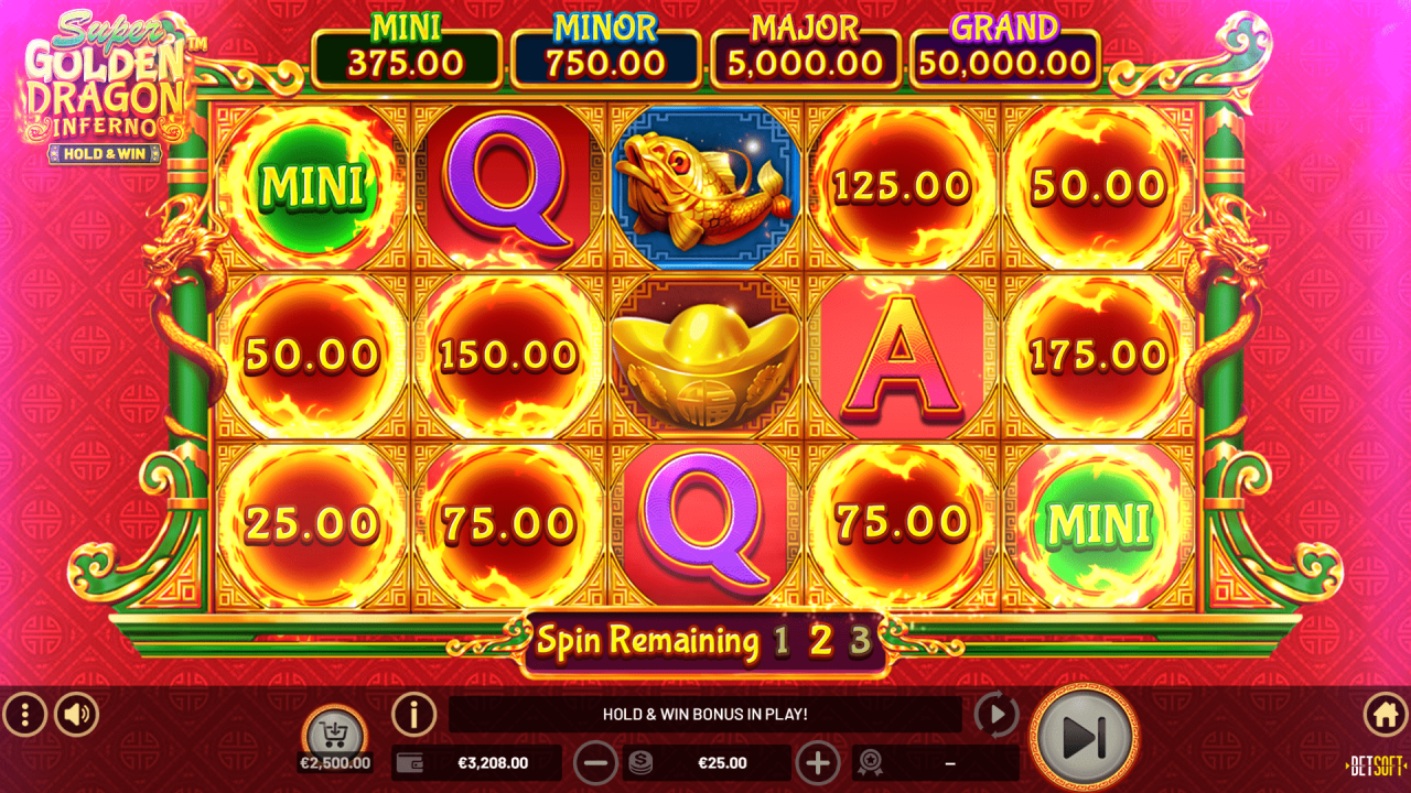 Super Golden Dragon Inferno - Hold & Win