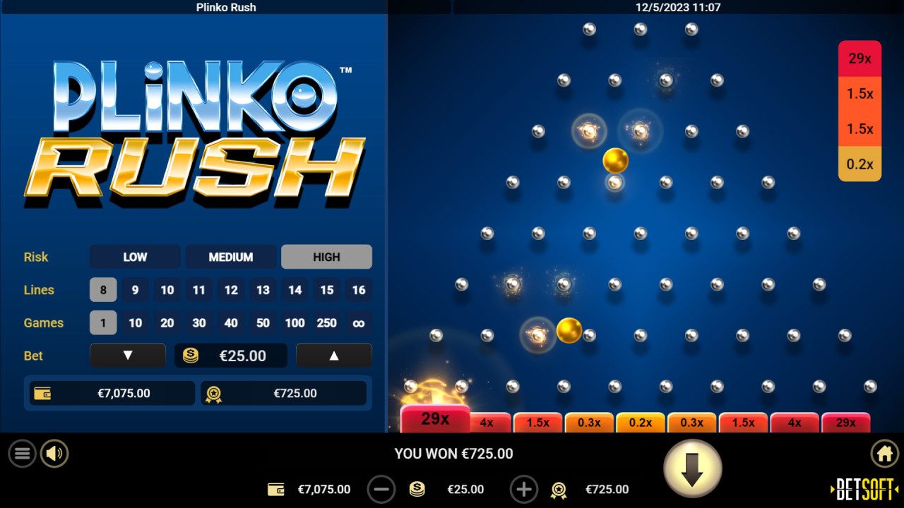 Plinko Rush - Biggest Win