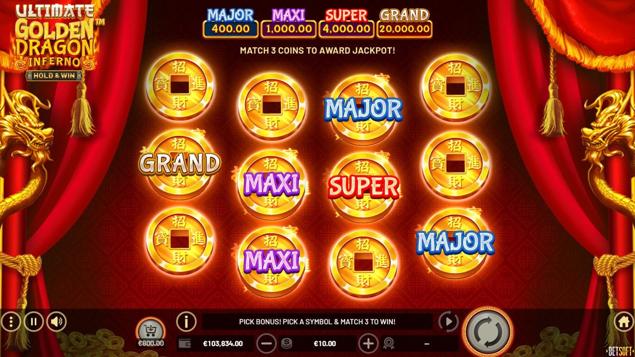 Ultimate Golden Dragon Inferno - Pick Bonus