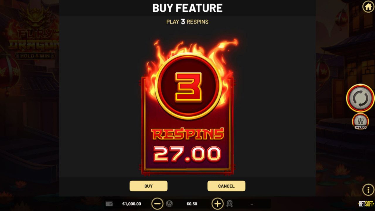 Fury Dragon - Buy Feature