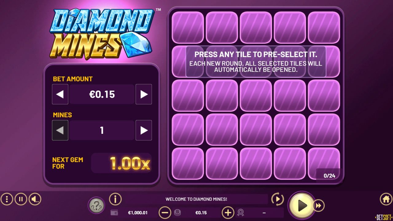 Diamond Mines - Main Game