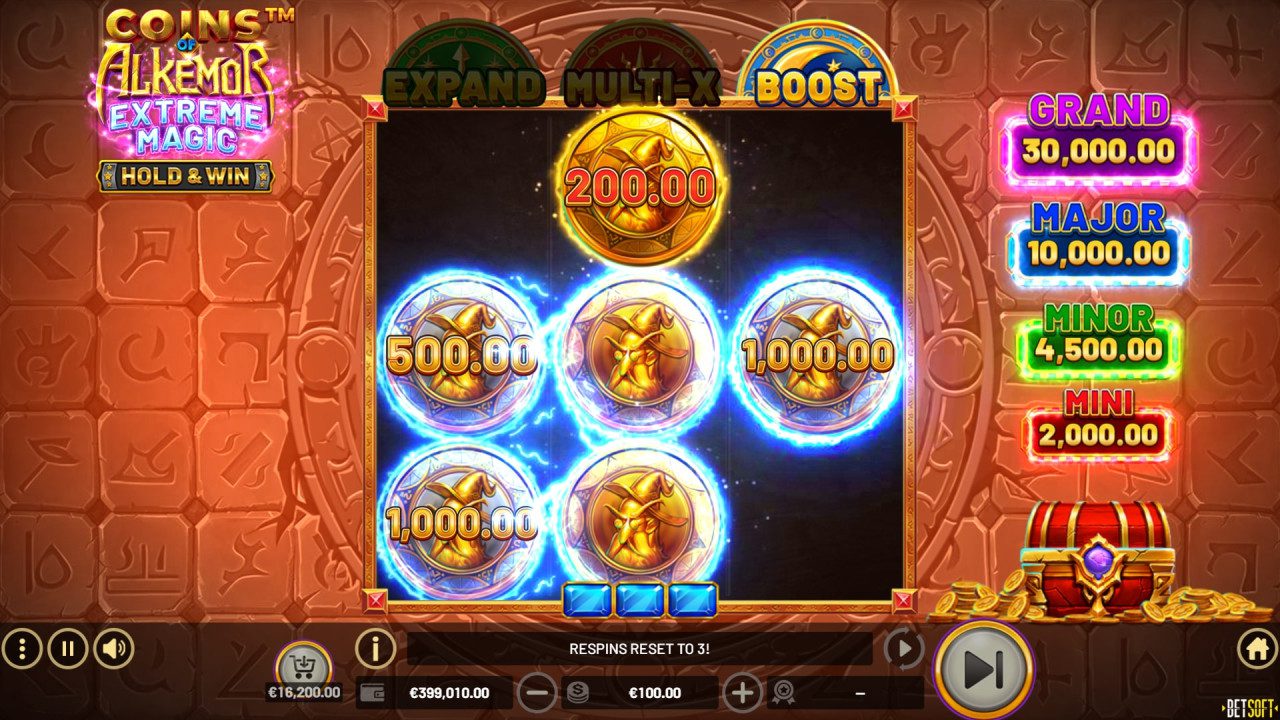 Coins O fAlkemor Extreme Magic - Hold & Win Boost