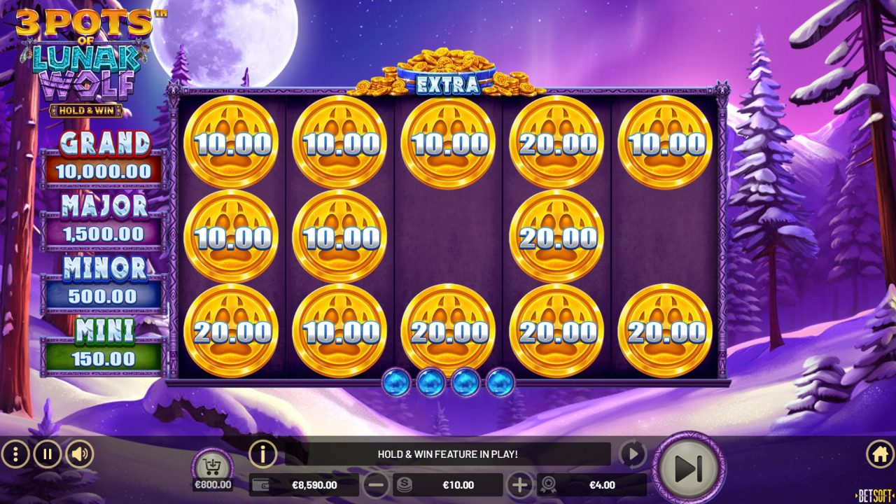 3 Pots of Lunar Wolf - Hold & Win Extra